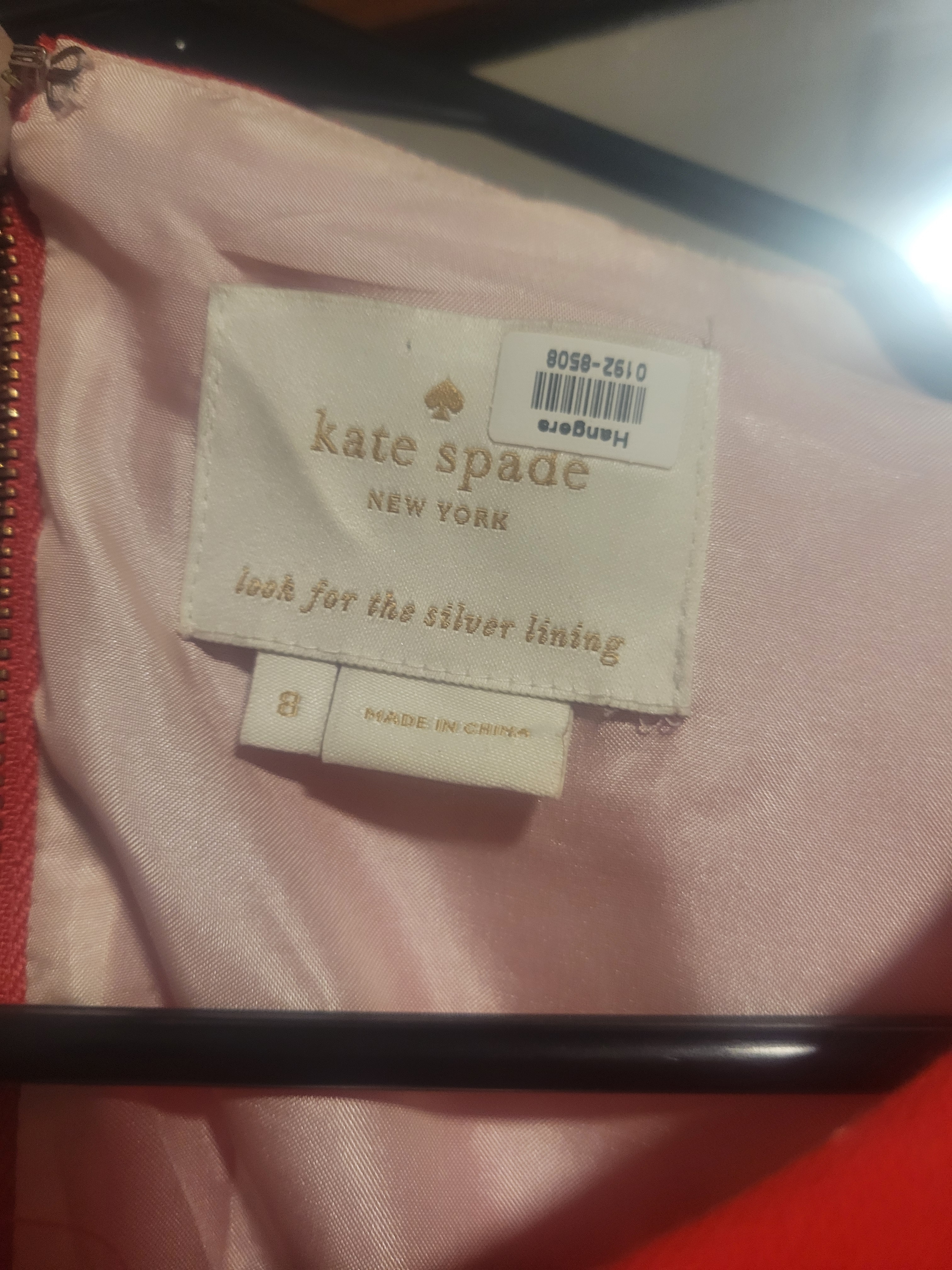 Kate Spade New York Pink Lined Garment